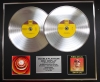 STEVIE WONDER/Double Platinum Disc Record Display Ltd Edition SONGS IN THE KEY OF LIFE & HOTTER THAN