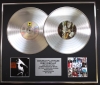 U2/Double Platinum Disc Record Display Ltd Edition RATTLE AND HUM & ACHTUNG BABY