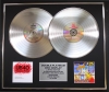 UB40/Double Platinum Disc Record Display Ltd Edition PRESENT ARMS & RAT IN THE KITCHEN