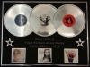 BEYONCE/TRIPLE PLATINUM ALBUM DISPLAY/DANGEROUSLY IN LOVE + I AM SASHA FIERCE+ 4/COA