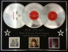 BOB DYLAN/TRIPLE PLATINUM ALBUM DISPLAY/HIGHWAY 61 REVISITED + BLONDE ON BLONDE + BLOOD ON THE TRACK