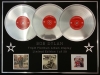 BOB DYLAN/TRIPLE PLATINUM ALBUM DISPLAY/THE FREEWHEELIN' + THE TIMES THEY ARE A CHANGIN' + BRINGING