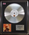 DAVID BOWIE/LTD EDITION CD PLATINUM DISC/RECORD/LOW