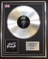 DAFT PUNK/LTD EDITION CD PLATINUM DISC/RECORD/DISCOVERY