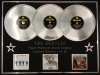 THE BEATLES/TRIPLE PLATINUM ALBUM DISPLAY/HELP! + REVOLVER + SGT. PEPPER'S LONELY HEARTS CLUB/COA