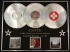 EMINEM/TRIPLE PLATINUM ALBUM DISPLAY/ENCORE + RELAPSE + RECOVERY/COA