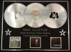 ERIC CLAPTON/TRIPLE PLATINUM ALBUM DISPLAY/AUGUST + JOURNEYMAN + FROM THE CRADLE/COA