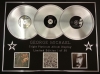 GEORGE MICHAEL/TRIPLE PLATINUM ALBUM DISPLAY/FAITH + LISTEN WITHOUT PREJUDICE + OLDER/COA