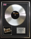 FRANZ FERDINAND/LTD EDITION CD PLATINUM DISC/RECORD/TONIGHT