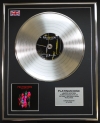 FOO FIGHTERS/LTD EDITION CD PLATINUM DISC/RECORD/WASTING LIGHT