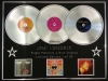 JIMI HENDRIX/TRIPLE PLATINUM ALBUM DISPLAY/ARE YOU EXPERIENCED + AXIS BOLD AS LOVE + ELECTRIC LADY