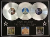 IRON MAIDEN/TRIPLE PLATINUM ALBUM DISPLAY/PIECE OF MIND + POWERSLAVE + SOMEWHERE IN TIME