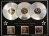 IRON MAIDEN/TRIPLE PLATINUM ALBUM DISPLAY/IRON MAIDEN + KILLERS + THE NUMBER OF THE BEAST
