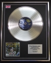 IRON MAIDEN/LTD EDITION CD PLATINUM DISC/RECORD/SOMEWHERE IN TIME