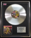 IRON MAIDEN/LTD EDITION CD PLATINUM DISC/RECORD/KILLERS