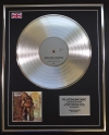 JETHRO TULL/LTD EDITION CD PLATINUM DISC/RECORD/AQUALING