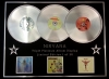 NIRVANA/TRIPLE PLATINUM ALBUM DISPLAY/NEVERMIND + INCESTICIDE + IN UTERO
