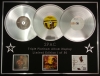2PAC/TRIPLE PLATINUM ALBUM DISPLAY/UNTIL THE END OF TIME+RESURRECTION+LOYAL TO THE GAME/COA