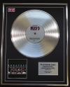 KISS/LTD EDITION CD PLATINUM DISC/RECORD/GREATEST