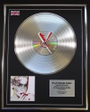 KYLIE MINOGUE/LTD EDITION CD PLATINUM DISC/RECORD/ X
