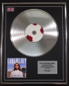 LANA DEL REY/LTD EDITION CD PLATINUM DISC/RECORD/BORN TO DIE