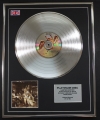 LED ZEPPELIN/LTD EDITION CD PLATINUM DISC/RECORD/IN THROUGH THE OUT DOOR