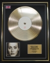 ADELE/LTD. EDITION CD GOLD DISC/RECORD/25