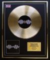 ARCTIC MONKEYS/LTD. EDITION CD GOLD DISC/RECORD/AM