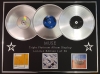 MUSE/TRIPLE PLATINUM ALBUM DISPLAY/ORIGIN OF SYMMETRY + ABSOLUTION + BLACK HOLES AND REVELATIONS/COA
