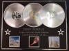 DEEP PURPLE/TRIPLE PLATINUM ALBUM DISPLAY/DEEP PURPLE IN ROCK + FIREBALL + MACHINE HEAD/COA