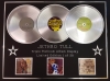 JETHRO TULL/TRIPLE PLATINUM ALBUM DISPLAY/AQUALUNG + WAR CHILD + MINSTREL IN THE GALLERY/COA
