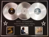NEIL DIAMOND/TRIPLE PLATINUM ALBUM DISPLAY/THE JAZZ SINGER + 12 SONGS + MELODY ROAD/COA