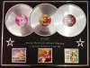 PINK/TRIPLE PLATINUM ALBUM DISPLAY/MISSUNDAZTOOD + FUNHOUSE + TRUTH ABOUT LOVE/COA