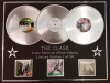 THE CLASH/TRIPLE PLATINUM ALBUM DISPLAY/THE CLASH + LONDON CALLING + COMBAT ROCK/COA