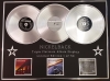 NICKELBACK/TRIPLE PLATINUM ALBUM DISPLAY/THE LONG ROAD + ALL THE RIGHT REASONS + DARK HORSE/COA