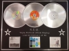R.E.M./TRIPLE PLATINUM ALBUM DISPLAY/NEW ADVENTURES IN HI-FI + UP + AROUND THE SUN/COA