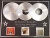 SPANDAU BALLET/TRIPLE PLATINUM ALBUM DISPLAY/THE SINGLES COLLECTION + THE COLLECTION + GOLD/COA