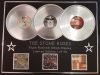 THE STONE ROSES/TRIPLE PLATINUM ALBUM DISPLAY/THE STONE ROSES + SECOND COMING + THE COMPLETE STONE R