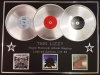 THIN LIZZY/TRIPLE PLATINUM ALBUM DISPLAY/JAILBREAK + BLACK ROSE + RENEGADE/COA