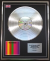 PET SHOP BOYS/LTD EDITION CD PLATINUM DISC/RECORD/INTROSPECTIVE