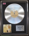 CARRIE UNDERWOOD/LTD EDITION CD PLATINUM DISC/RECORD/SOME HEARTS