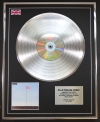 WIRE/LTD EDITION CD PLATINUM DISC/RECORD/PINK FLAG