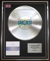 DURAN DURAN/LTD EDITION CD PLATINUM DISC/RECORD/GREATEST
