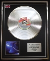 DIRE STRAITS/LTD EDITION CD PLATINUM DISC/RECORD/LOVE OVER GOLD