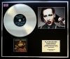 MARILYN MANSON/CD PLATINUM DISC & PHOTO DISPLAY/LIMITED EDITION/PORTRAIT OF AN AMERICAN FAMILY