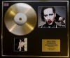MARILYN MANSON/CD GOLD DISC & PHOTO DISPLAY/LTD. EDITION/COA/ALBUM OMEGA