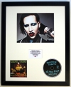 MARILYN MANSON/PHOTO & CD DISPLAY LTD. EDITION OF THE ALBUM PORTRAIT OF AN AMERICAN FAMILY
