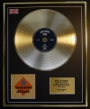 MASSIVE ATTACK/LTD. EDITION CD GOLD DISC/RECORD/BLUE LINES