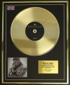 CHRIS BROWN/LTD. EDITION CD GOLD DISC/RECORD/ROYALTY
