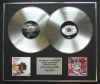 MAROON 5/Double Platinum Disc Record Display Ltd Edition HANDS ALL OVER & OVEREXPOSED